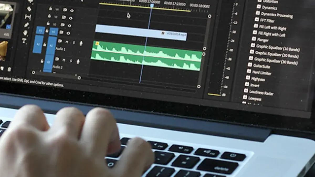 Laptop Videoschnitt